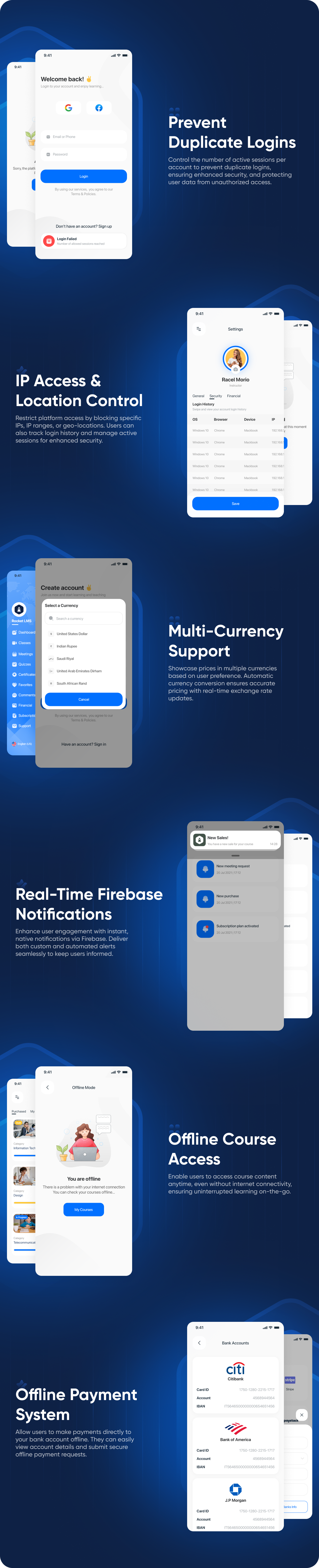 Rocket LMS Flutter Mobile App - Learning Management System for Android and iOS